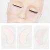 Mekupeu 100 Pairs Hydrogel Under Eye Gel Patches Lint Free Eye Lash Pads Eyelash Extension Tool Mask Eyepads, Transparent/Pink view 3