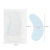Mekupeu 100 Pairs Hydrogel Under Eye Gel Patches Lint Free Eye Lash Pads Eyelash Extension Tool Mask Eyepads, Transparent/Blue view 2