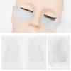 Mekupeu 100 Pairs Hydrogel Under Eye Gel Patches Lint Free Eye Lash Pads Eyelash Extension Tool Mask Eyepads, Transparent/Blue view 3