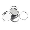 20 Pieces Empty Round Metal Tin Palette Pans Round Metal Pans Cosmetic Eyeshadow Pans for Eyeshadow Palette Magnetic Makeup Palette, 36mm Diameter 3.5mm Height view 1