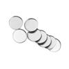 20 Pieces Empty Round Metal Tin Palette Pans Round Metal Pans Cosmetic Eyeshadow Pans for Eyeshadow Palette Magnetic Makeup Palette, 36mm Diameter 3.5mm Height view 2