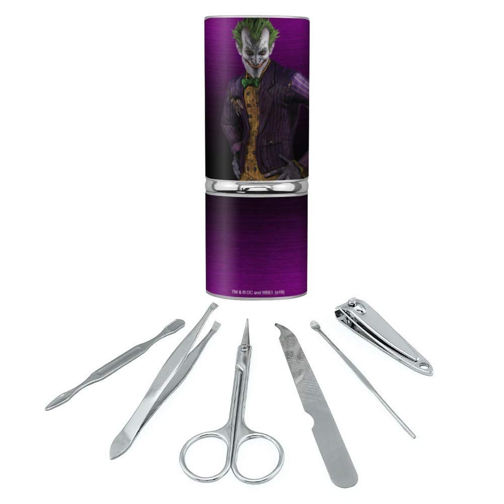 Batman Arkham Asylum Video Game Joker Stainless Steel Manicure Pedicure Grooming Beauty Care Travel Kit