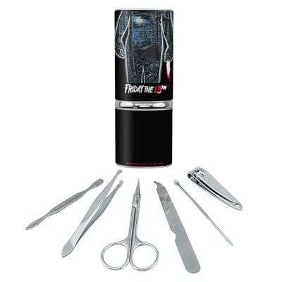 Friday the 13th Poster Stainless Steel Manicure Pedicure Grooming Beauty Care Travel Kit