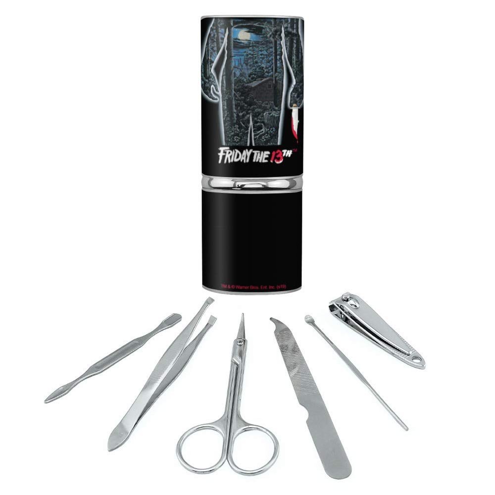 Friday the 13th Poster Stainless Steel Manicure Pedicure Grooming Beauty Care Travel Kit