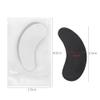 100 Pairs Hydrogel Under Eye Gel Patches Lint Free Eye Lash Pads Eyelash Extension Supplies Beauty Makeup Eye Mask Kit, Transparent/Black view 2