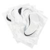 100 Pairs Hydrogel Under Eye Gel Patches Lint Free Eye Lash Pads Eyelash Extension Supplies Beauty Makeup Eye Mask Kit, Transparent/Black view 4