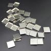 30 Pieces Empty Square Metal Tin Palette Pans Empty Square Metal Pans Cosmetic Eyeshadow Pans for Eyeshadow Palette Magnetic Makeup Palette, 26mm Wide 3.5mm Height view 3