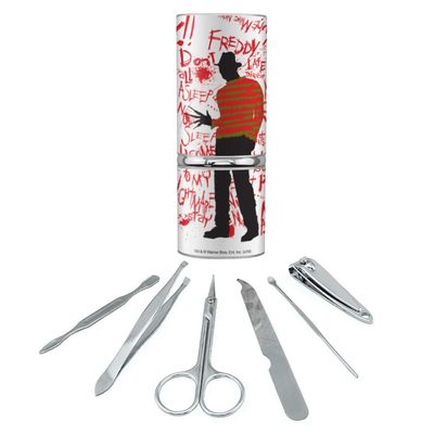 A Nightmare on Elm Street Freddy Stainless Steel Manicure Pedicure Grooming Beauty Care Travel Kit