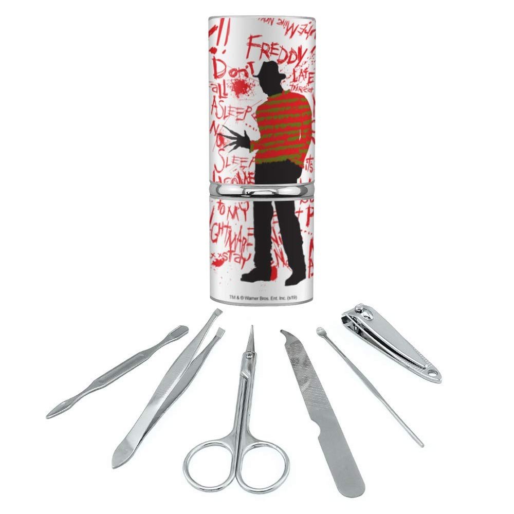 A Nightmare on Elm Street Freddy Stainless Steel Manicure Pedicure Grooming Beauty Care Travel Kit