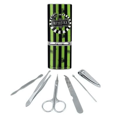 Beetlejuice Beetle Worm Stainless Steel Manicure Pedicure Grooming Beauty Care Travel Kit