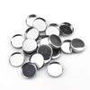 30 Pieces Empty Round Metal Tin Palette Pans Round Metal Pans Cosmetic Eyeshadow Pans for Eyeshadow Palette for Magnetic Makeup Palette, 26mm Diameter 5mm Height view 1