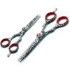 AAProTools J2 Japanese Steel Professional Razor Edge White Zebra Hairdressing Barber Salon Scissors/Shears Set 5.5" & 4.5" BTS-217 view 1