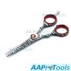 AAProTools J2 Japanese Steel Professional Razor Edge White Zebra Hairdressing Barber Salon Scissors/Shears Set 5.5" & 4.5" BTS-217 view 3