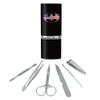 Batman USA American Flag Shield Logo Stainless Steel Manicure Pedicure Grooming Beauty Care Travel Kit view 1