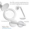 Daylight Company Halo Go Magnifier Lamp, Rechargeable USB, Portable, Lightweight, Desk Lamp Reading, Hobbies, Sewing, Crafts, Nail Salon, Handcrafts and More, Colour Temperature: 6,000 K, White view 2