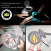 Daylight Company Halo Go Magnifier Lamp, Rechargeable USB, Portable, Lightweight, Desk Lamp Reading, Hobbies, Sewing, Crafts, Nail Salon, Handcrafts and More, Colour Temperature: 6,000 K, White view 3