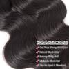 Selina Hair Body Wave 3 Bundles Human Hair 10 10 10 Inch 300g Full Head Set Remy Unprocessed Virgin Hair Natural Black Color view 4