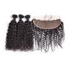 100% Virgin Indian Remy Brazilian Water Wave Hair Grade 10A 10-30 Inch Virgin Indian Remy Hair #1B Natural Black (26",26" & 26" + Closure) view 1
