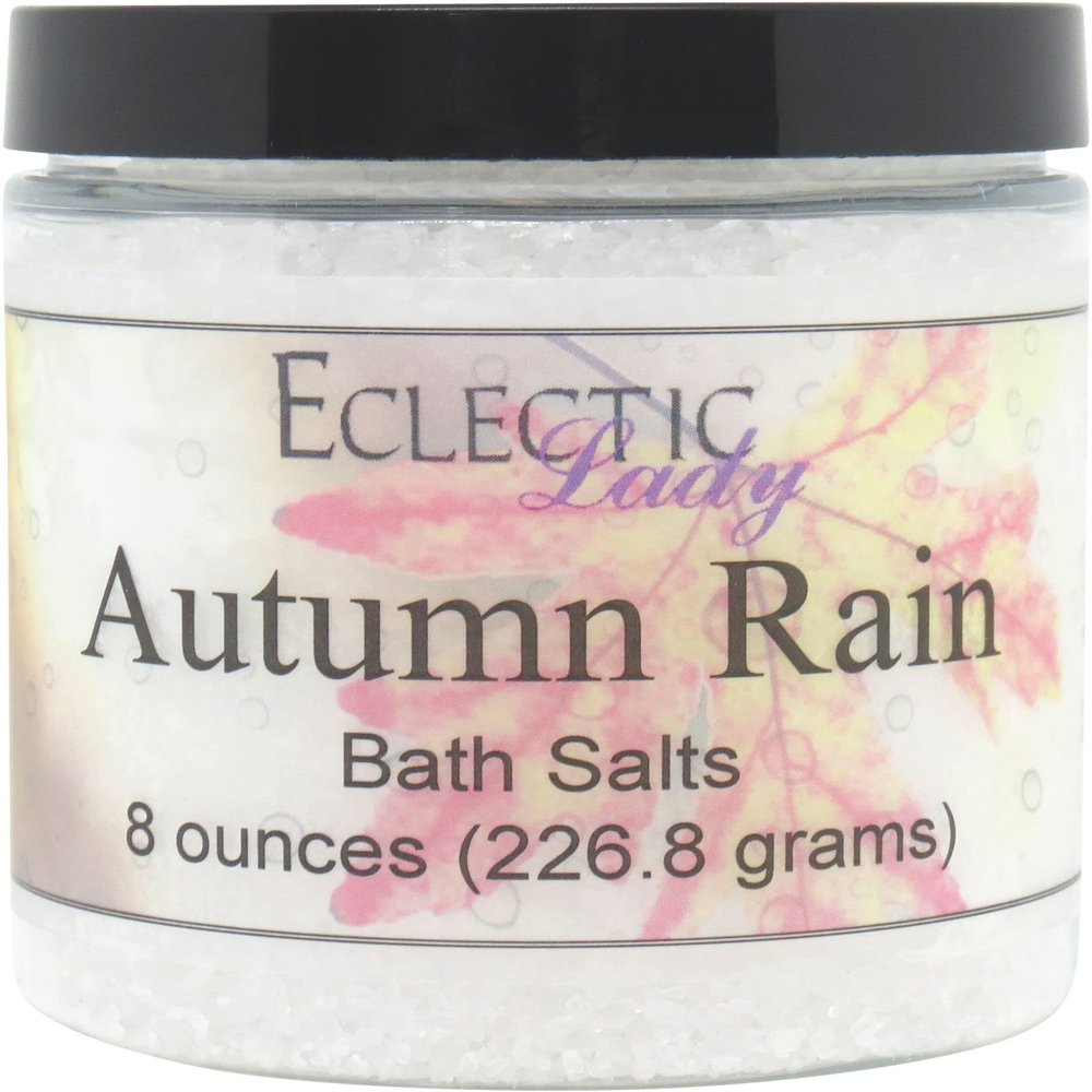 Autumn Rain Bath Salts by Eclectic Lady, 16 ounces