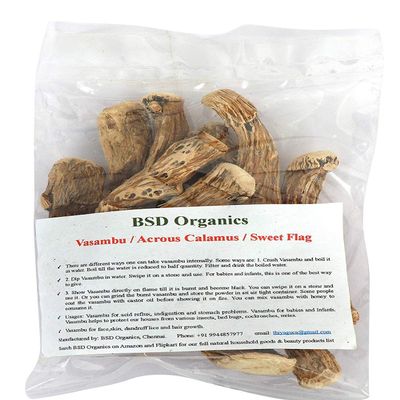 BSD Organics Sweet Flag/Acrous Calamus/Vasambu - 1 kilo gram(2.2 pounds)