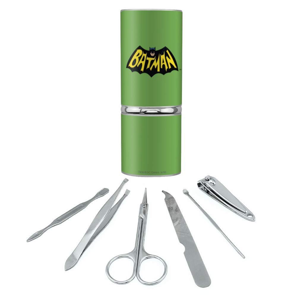 Batman Classic TV Series Logo Stainless Steel Manicure Pedicure Grooming Beauty Care Travel Kit