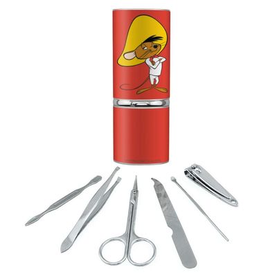 Looney Tunes Speedy Gonzales Stainless Steel Manicure Pedicure Grooming Beauty Care Travel Kit