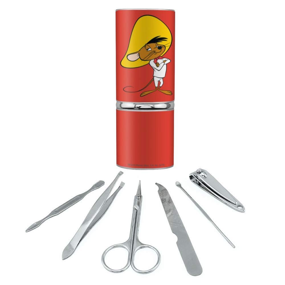 Looney Tunes Speedy Gonzales Stainless Steel Manicure Pedicure Grooming Beauty Care Travel Kit
