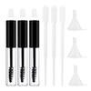 Angzhili 3 Pack 8 mL Empty Mascara Tubes With Eyelash Wand, Rubber Inserts and Funnels for Castor Oil, Ideal Kit for DIY Cosmetics,Use for Homemade Mascara view 1