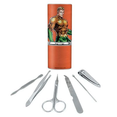 Aquaman Character Stainless Steel Manicure Pedicure Grooming Beauty Care Travel Kit