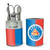 Justice League Superman Athletic Logo Stainless Steel Manicure Pedicure Grooming Beauty Care Travel Kit view 2