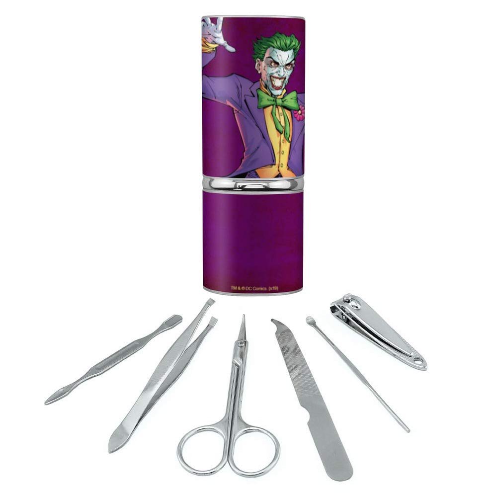 Batman Joker Character Stainless Steel Manicure Pedicure Grooming Beauty Care Travel Kit