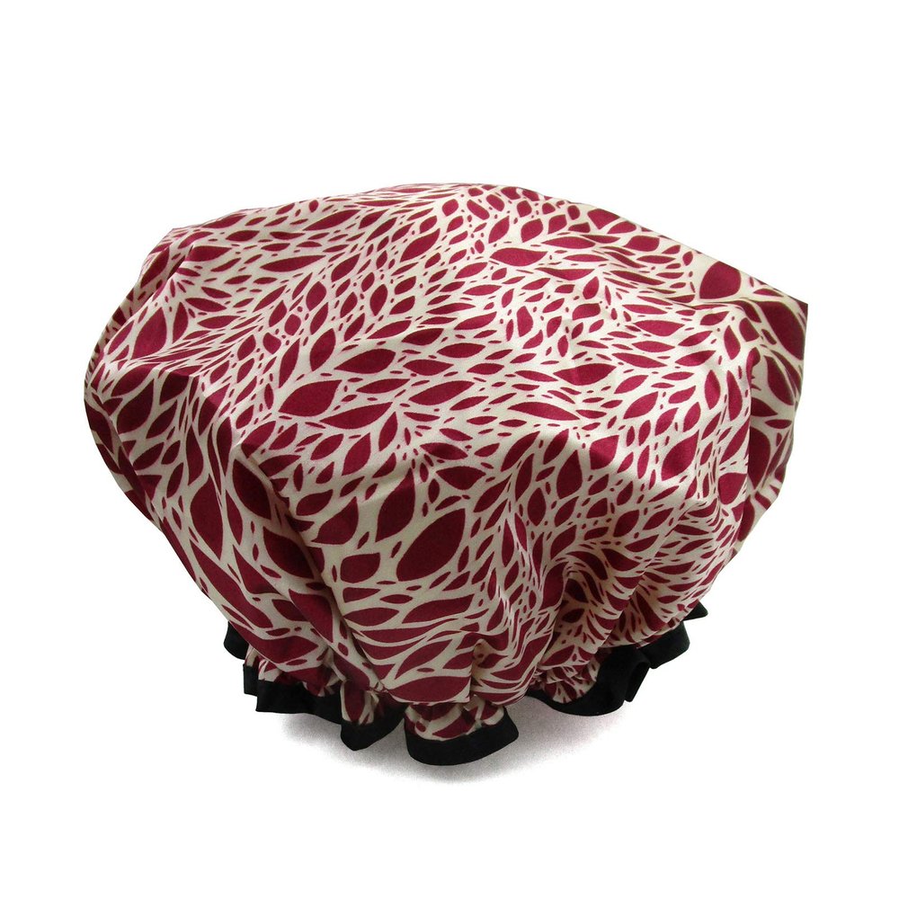 1 Pcs Waterproof Shower Cap for Women,Reusable Elastic Bath Cap for Girls Spa Home Use,Hotel and Hair Salon