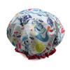1 Pcs Waterproof Shower Cap for Women,Reusable Elastic Bath Cap for Girls Spa Home Use,Hotel and Hair Salon view 1