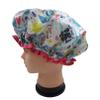 1 Pcs Waterproof Shower Cap for Women,Reusable Elastic Bath Cap for Girls Spa Home Use,Hotel and Hair Salon view 3