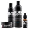 Beard Balm, Oil, Shampoo and Conditioner 4 Piece Beard Kit for Men - The Fall Guy (Cinnamon Vanilla Coffee) view 1