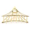 Geometric Hollow Triangle Hair Claw Clip Metal Alloy Large Mesh Gripper Jaw Clip Hair Clip Hair Pin Fashion Woman Hair Accessory view 2
