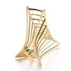 Geometric Hollow Triangle Hair Claw Clip Metal Alloy Large Mesh Gripper Jaw Clip Hair Clip Hair Pin Fashion Woman Hair Accessory view 3