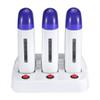3 Station Roller Wax Warmer,Wax Warmer For Rolling,Waxing Roller, Cartridge Wax Depilatory Roller Warmer Heater Waxing Body Hair Removal Machine(#6) view 2