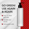 Impresa Plastic Pump Dispenser Bottle - Versatile Lotion Bottle with Pump for Massage Oil - Dishwasher-Safe Refillable Lotion Dispenser - Opaque, 8 Fl Oz, 6-Pack view 2