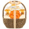 Bath Spa Gift Basket, Bath & Body Gift Set for Women & Men, Includes Shower Gel, Bubble Bath, Bath Salt, Bath Sponge, Spa Gift Box for Mother's Day, Birthday, Wedding, Honey & Almond 8pcs view 1