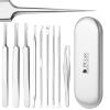 DUcare Blackhead Extractor Tool for Face,Blackhead Remover Tool, Pimple Popper Tool Kit, Extractor Tool for Comedone Zit Acne Whitehead Blemish, Stainless Steel Extraction Tools view 1