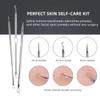 DUcare Blackhead Extractor Tool for Face,Blackhead Remover Tool, Pimple Popper Tool Kit, Extractor Tool for Comedone Zit Acne Whitehead Blemish, Stainless Steel Extraction Tools view 3