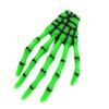 10Pcs Skeleton Hands Hair Clips Punk Style 3" Halloween Party Hair dress Accessories, Green view 3