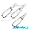 AAProTools 3 Pieces Toe Nail Nipper Clipper Cutter Stainless Steel Barrel Spring 5.5" view 2