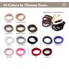 Cyndibands Seamless Hair Ties - Gray - Gentle Hair Ties No Damage, Standard Size 1.5 Inch, Soft and Stretchy Nylon Fabric Ponytail Holders - 12 Count view 3