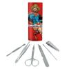 Superman Supergirl Character Stainless Steel Manicure Pedicure Grooming Beauty Care Travel Kit view 1