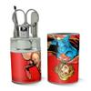 Superman Supergirl Character Stainless Steel Manicure Pedicure Grooming Beauty Care Travel Kit view 2
