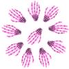 10Pcs Cute Skeleton Hands Hair Clips 3" Halloween Party Hair dress Accessories, Pink view 1