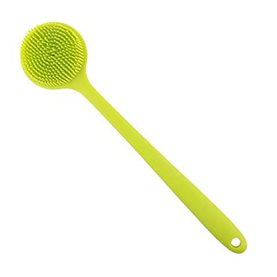 1Pc Silicone Bath Body Brush Exfoliating Back Scrubber Facial Cleansing Brush Gentle Massage