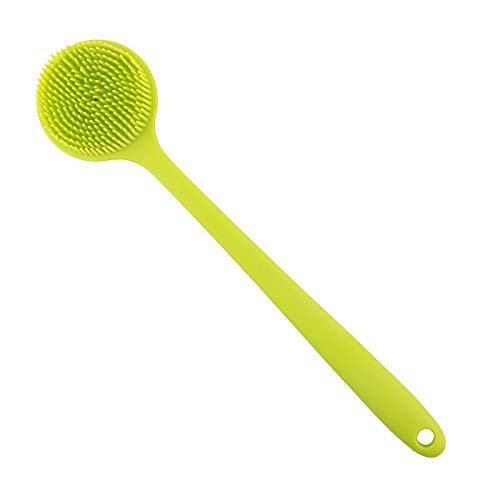 1Pc Silicone Bath Body Brush Exfoliating Back Scrubber Facial Cleansing Brush Gentle Massage